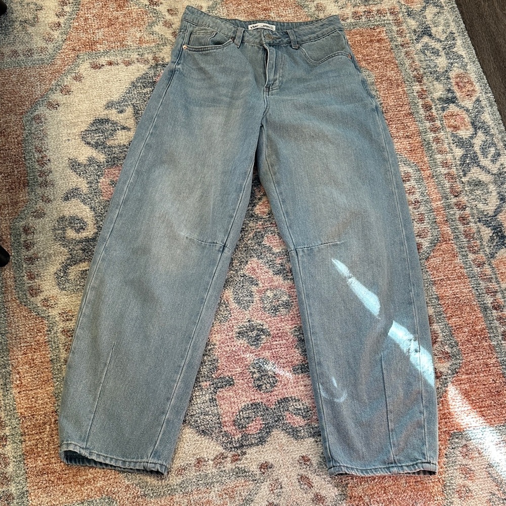 YMI Light Blue Barrel Fit Women's Jeans